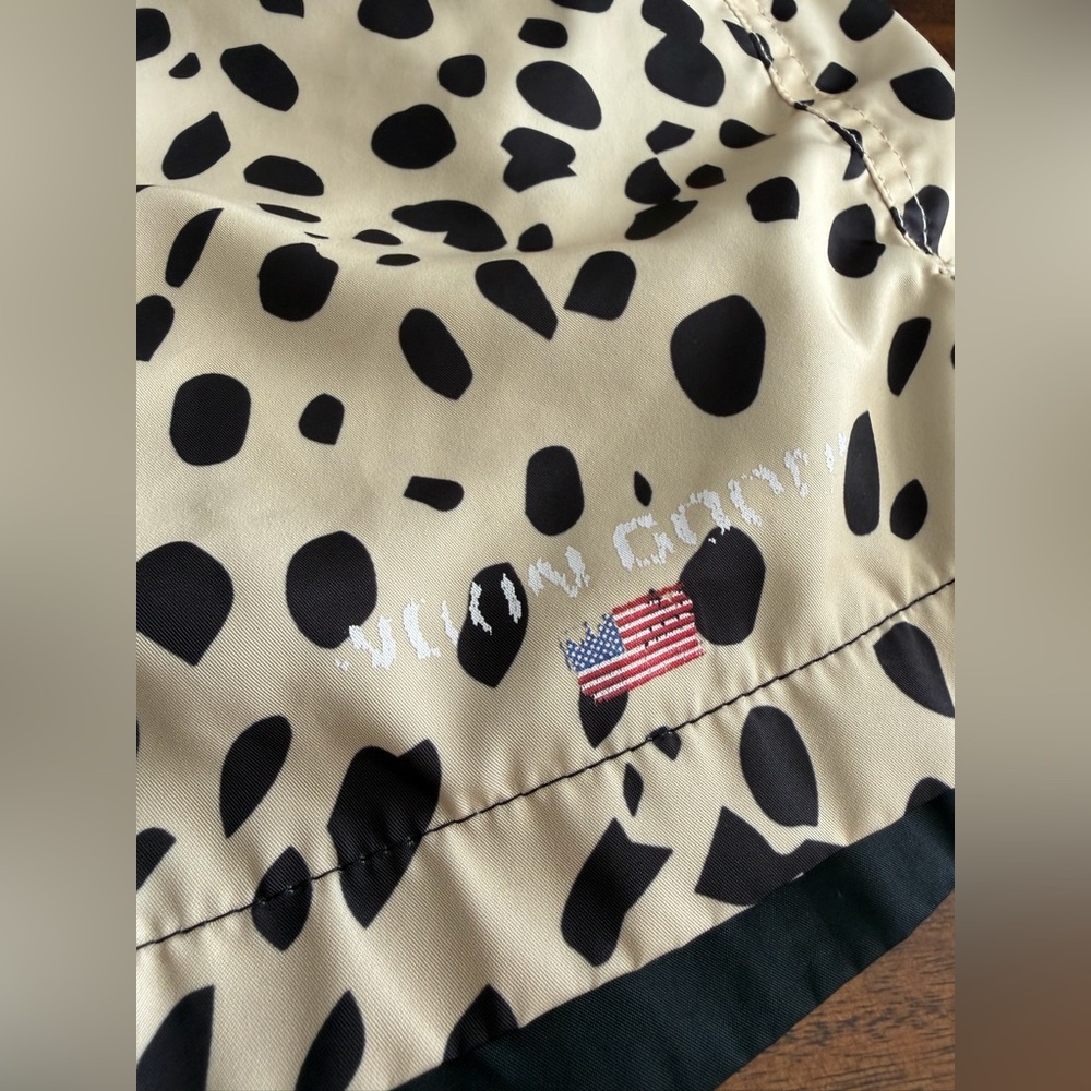 Noon Goons Dalmatian Print Swim Shorts – Black & Cream – Men’s M - Picture 3 of 5